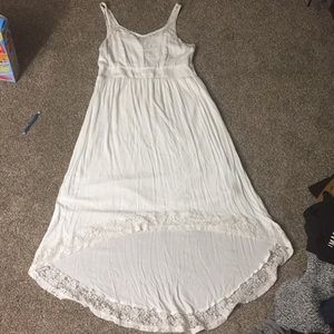 Torrid plus size cream lace high low dress